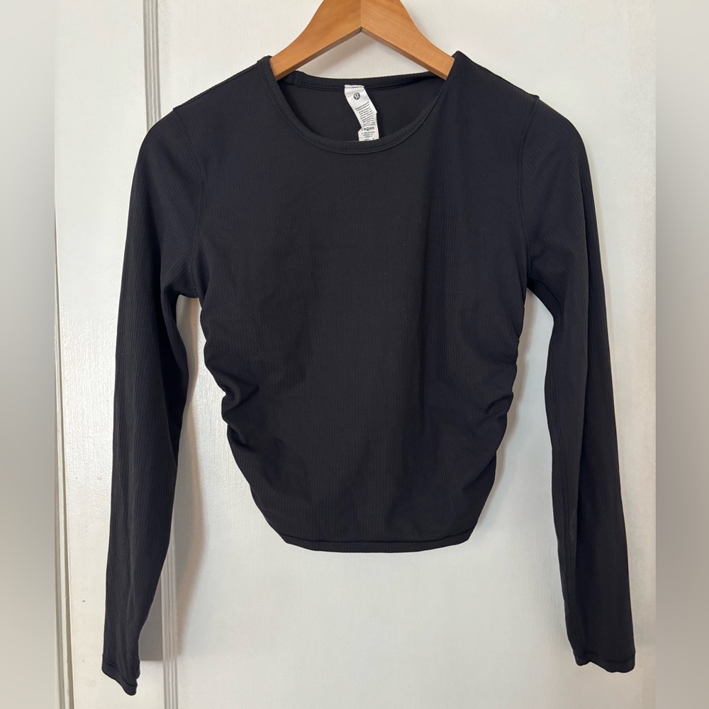 Lululemon All It Takes Ribbed Nulu Long-Sleeve Shirt (Crop Length)